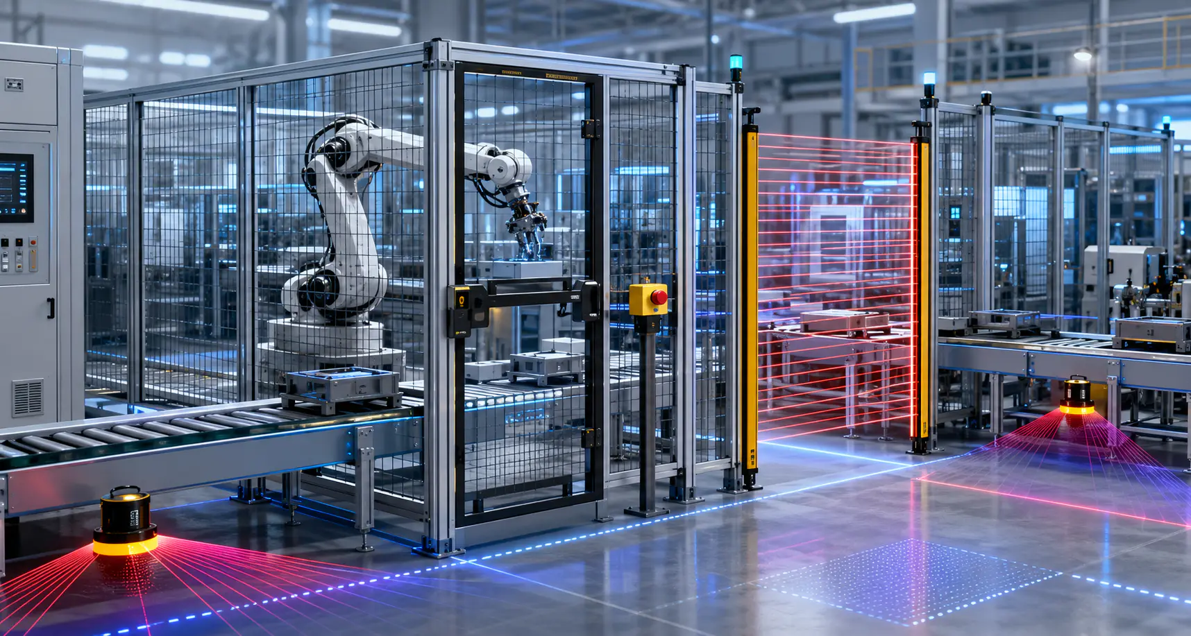 Machine safety and area protection for robotics
